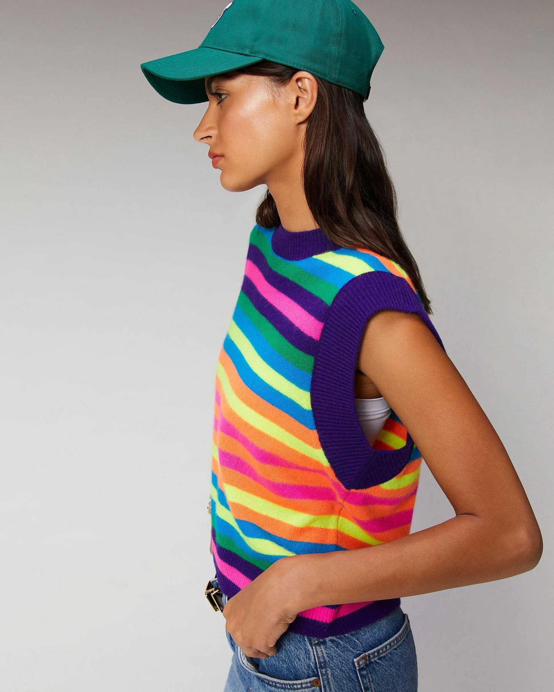 Pull Sans Manche Multico Leger