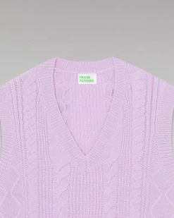 Pull Sans Manche Torsades