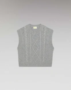 Pull Sans Manche Torsades