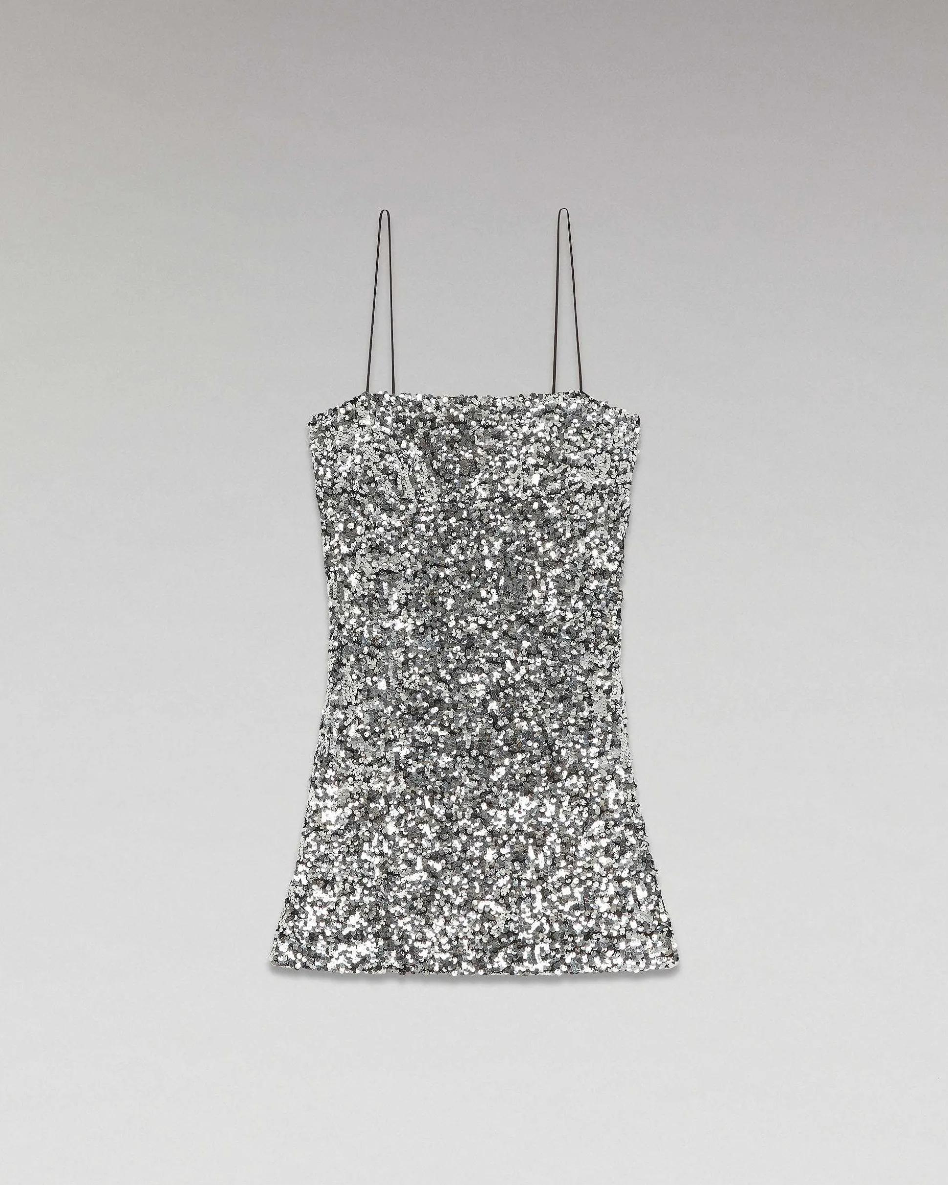 Robe Courte Bretelle A Sequins