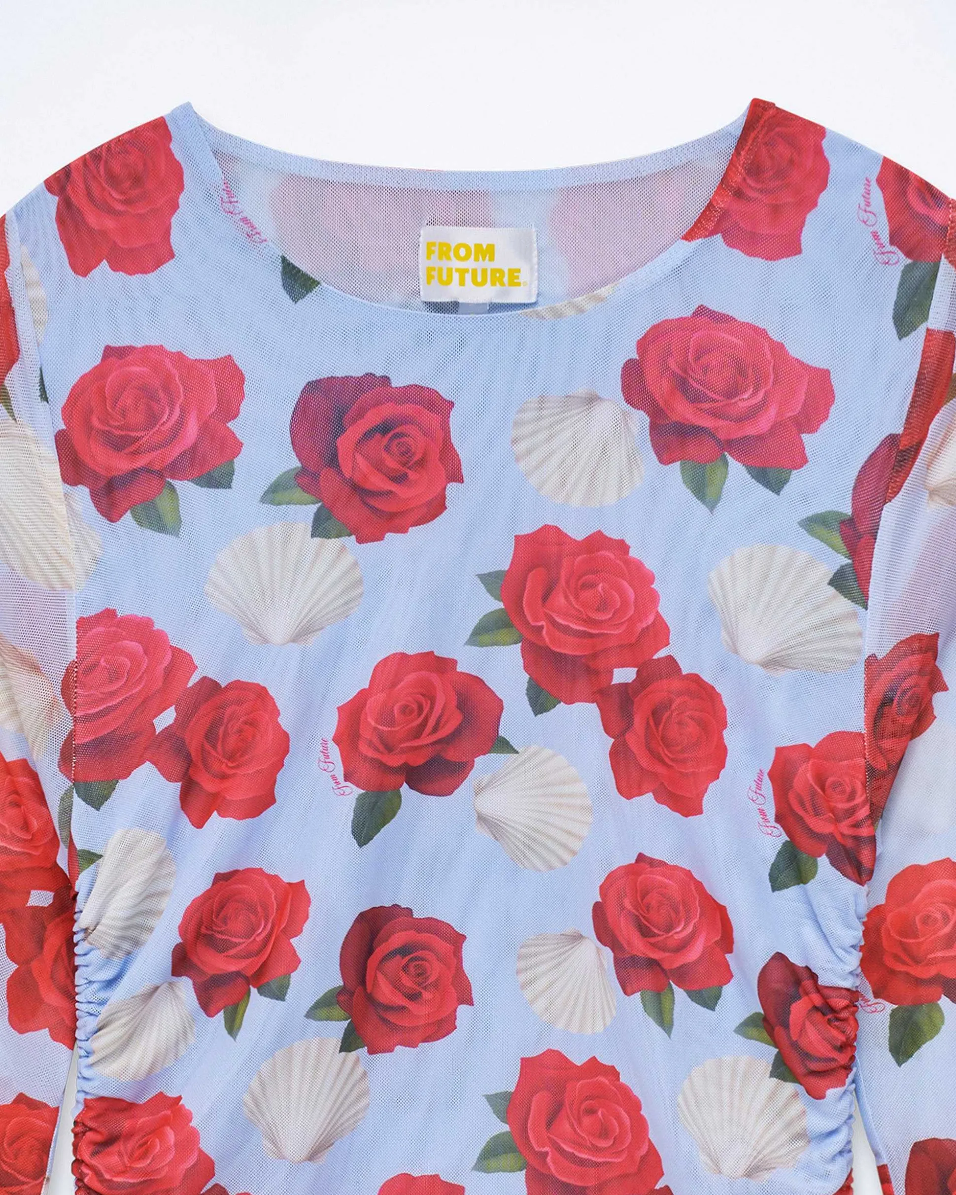 Robe Courte Manche Longue Mesh