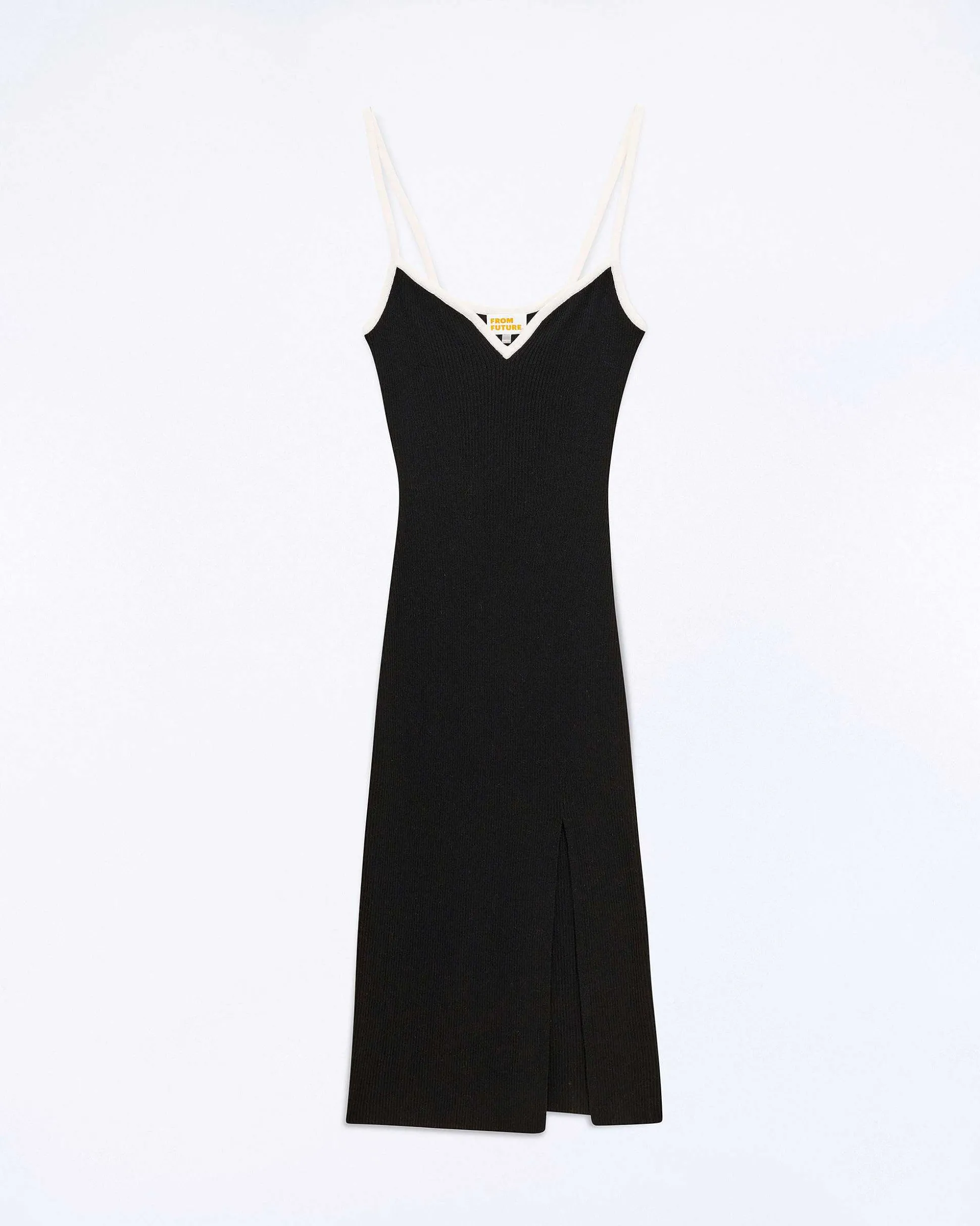 Robe Longue Bretelle Bicolore