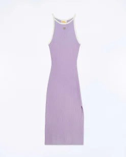 Robe Longue Bretelle Bicolore