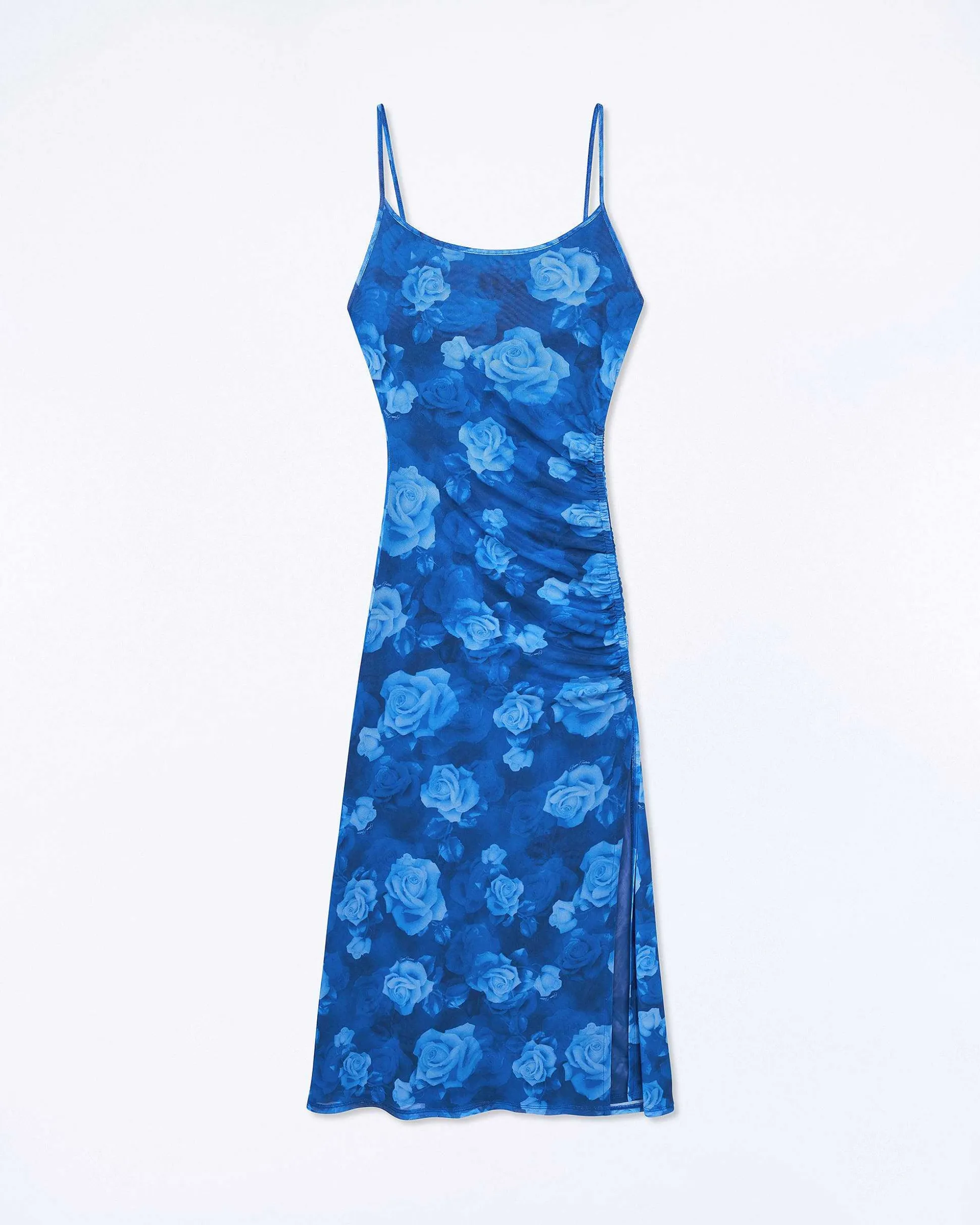 Robe Longue Bretelles Fines Mesh