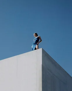 Robe Longue Bretelles Fines Mesh