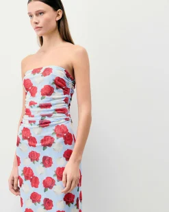 Robe Longue Bustier Mesh