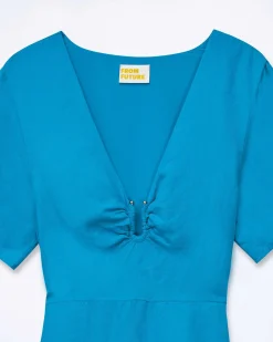 Robe Longue Manche Courte Arielle