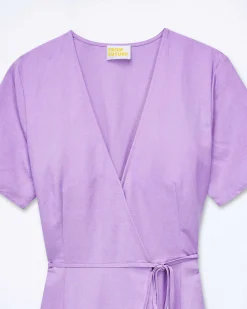 Robe Longue Manche Courte Evie