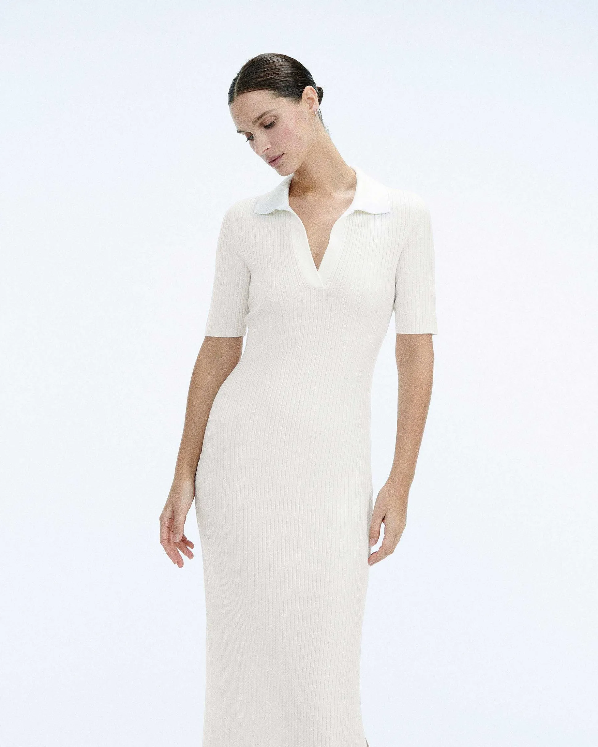 Robe Longue Manche Courte