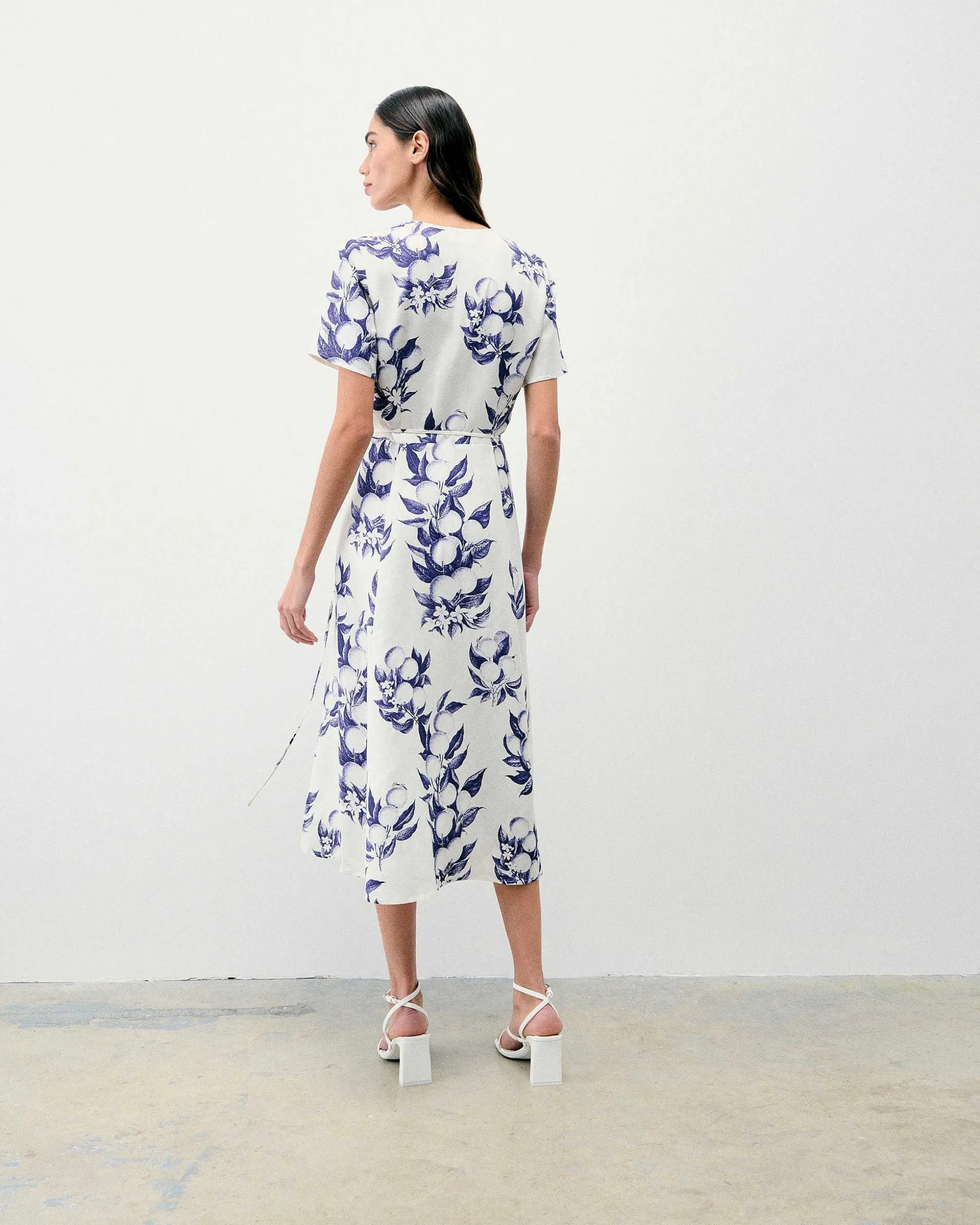 Robe Longue Manche Courte Evie