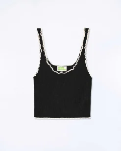 Top Brassiere Point Bourdon Bicolore