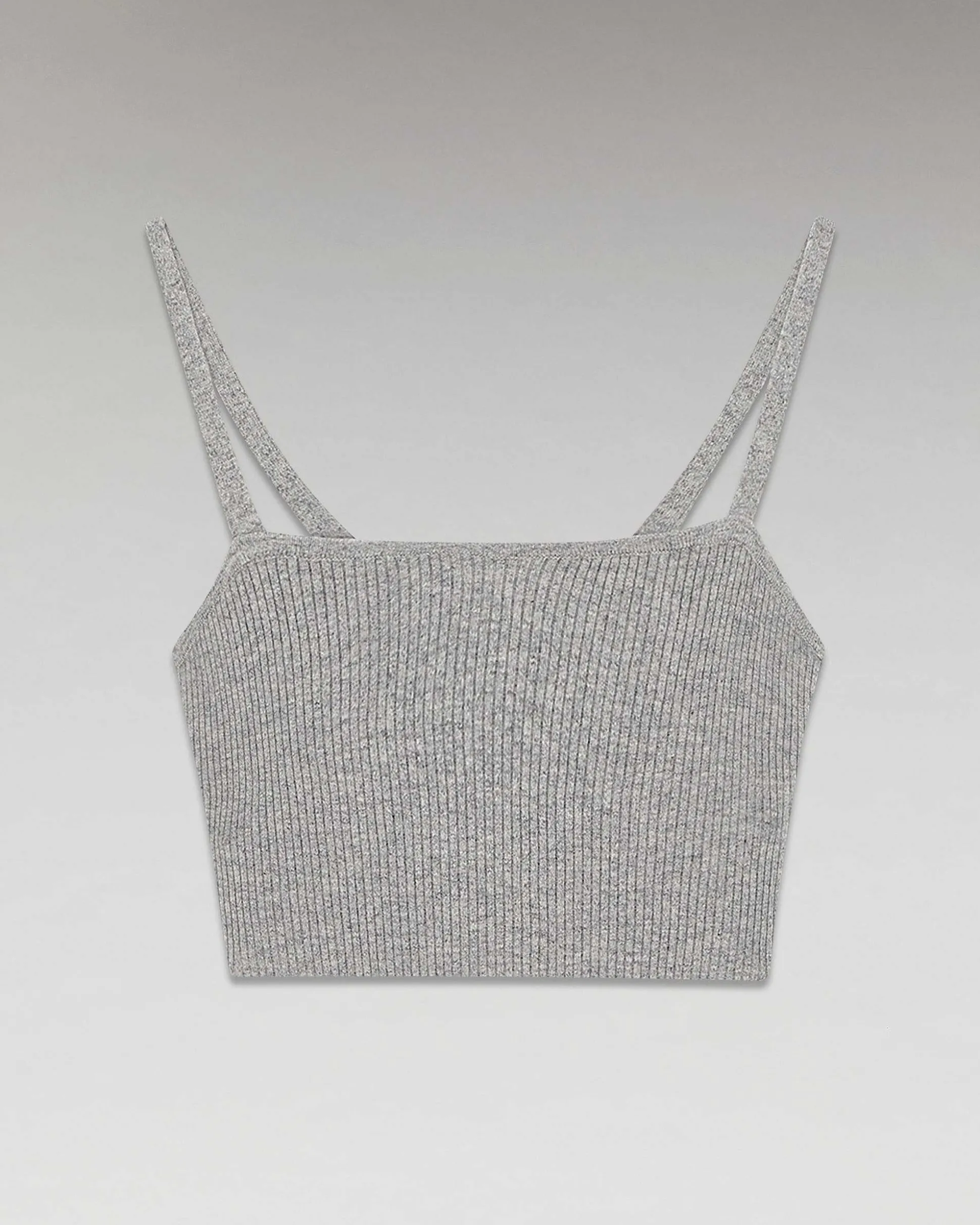 Top Bretelle A Cotes Decollete Coeur