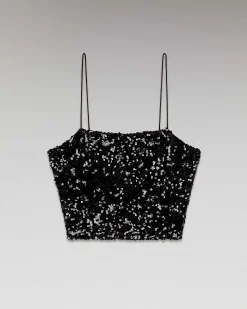 Top Bretelle A Sequins
