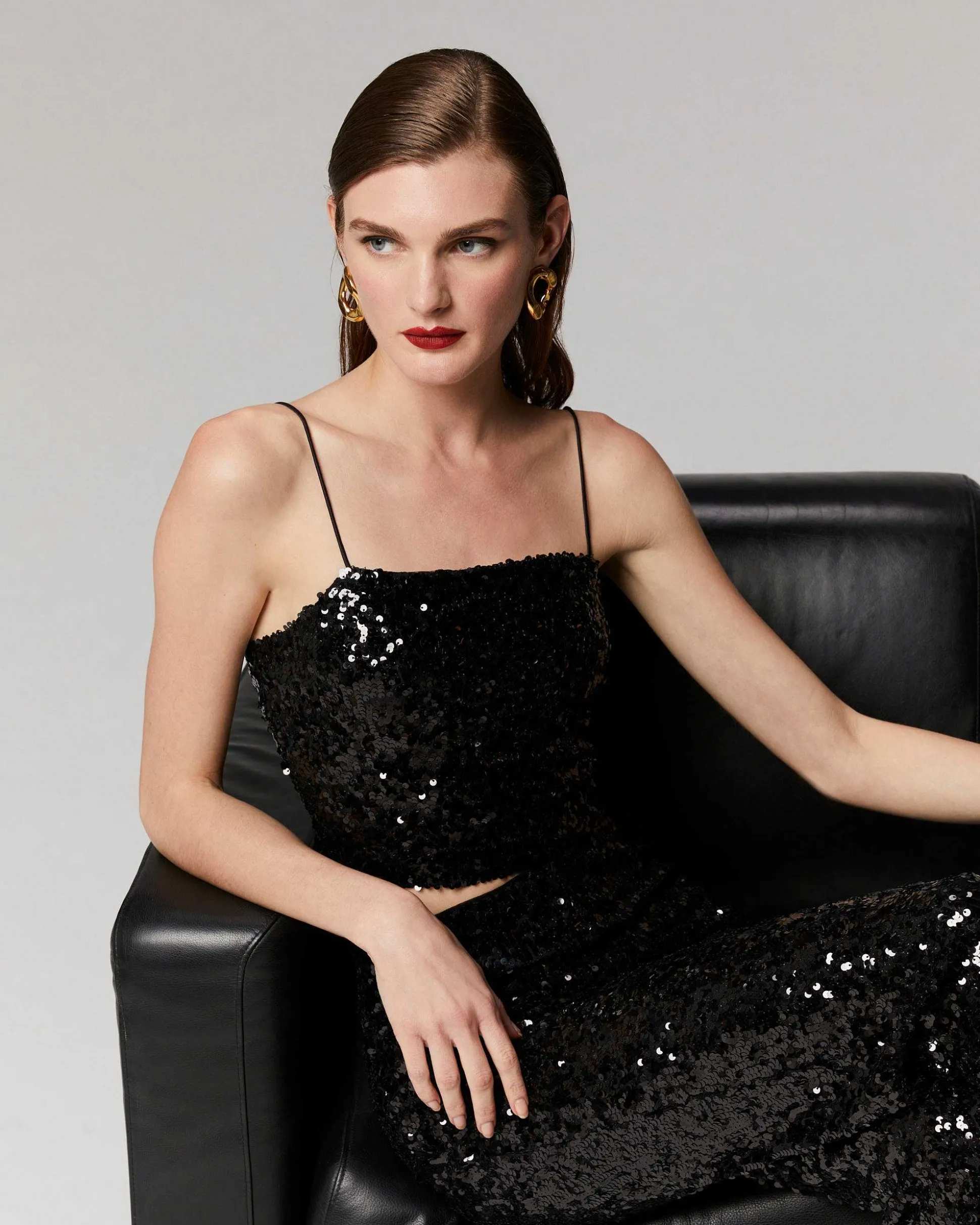 Top Bretelle A Sequins