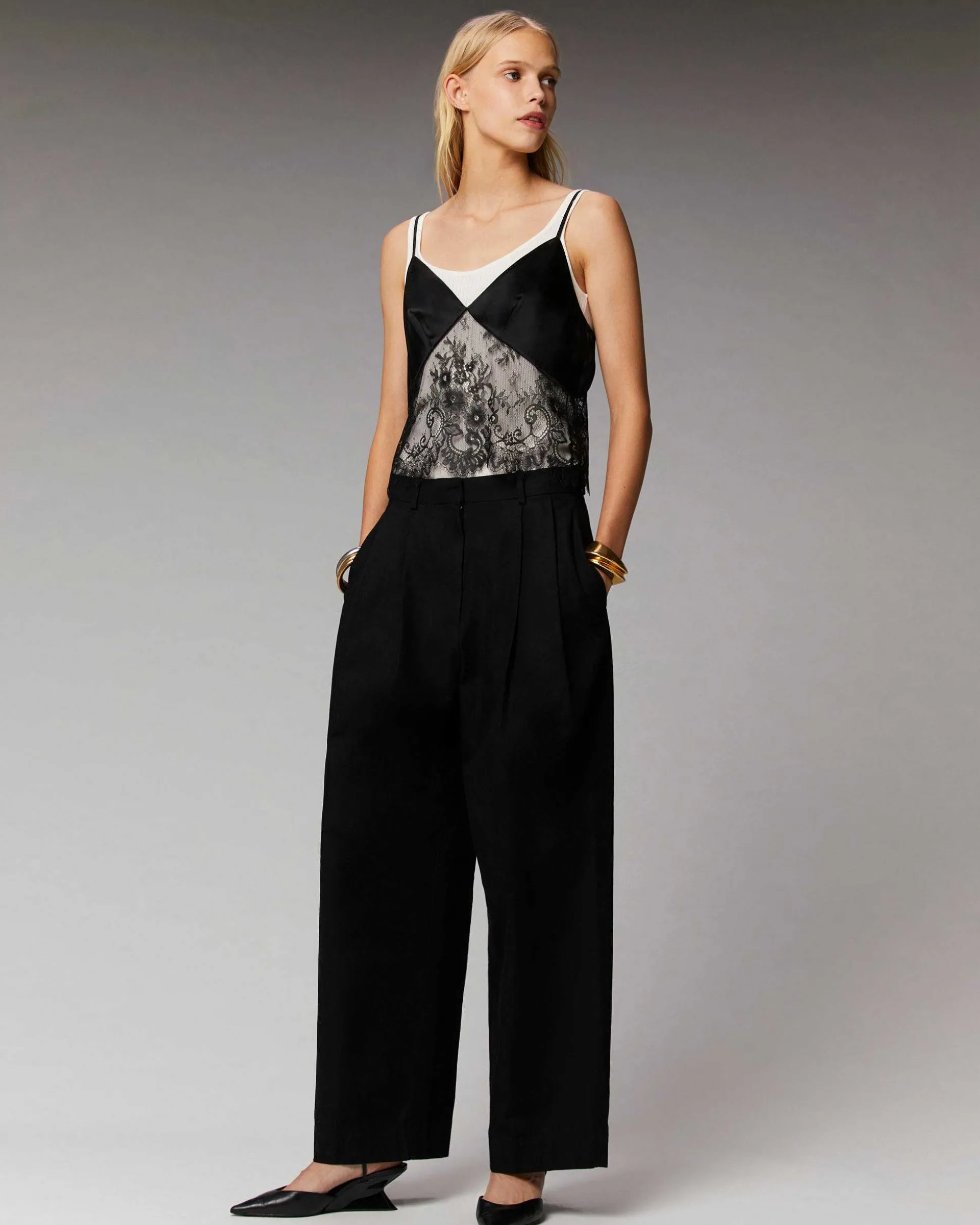 Top Bretelle Decoupe Dentelle