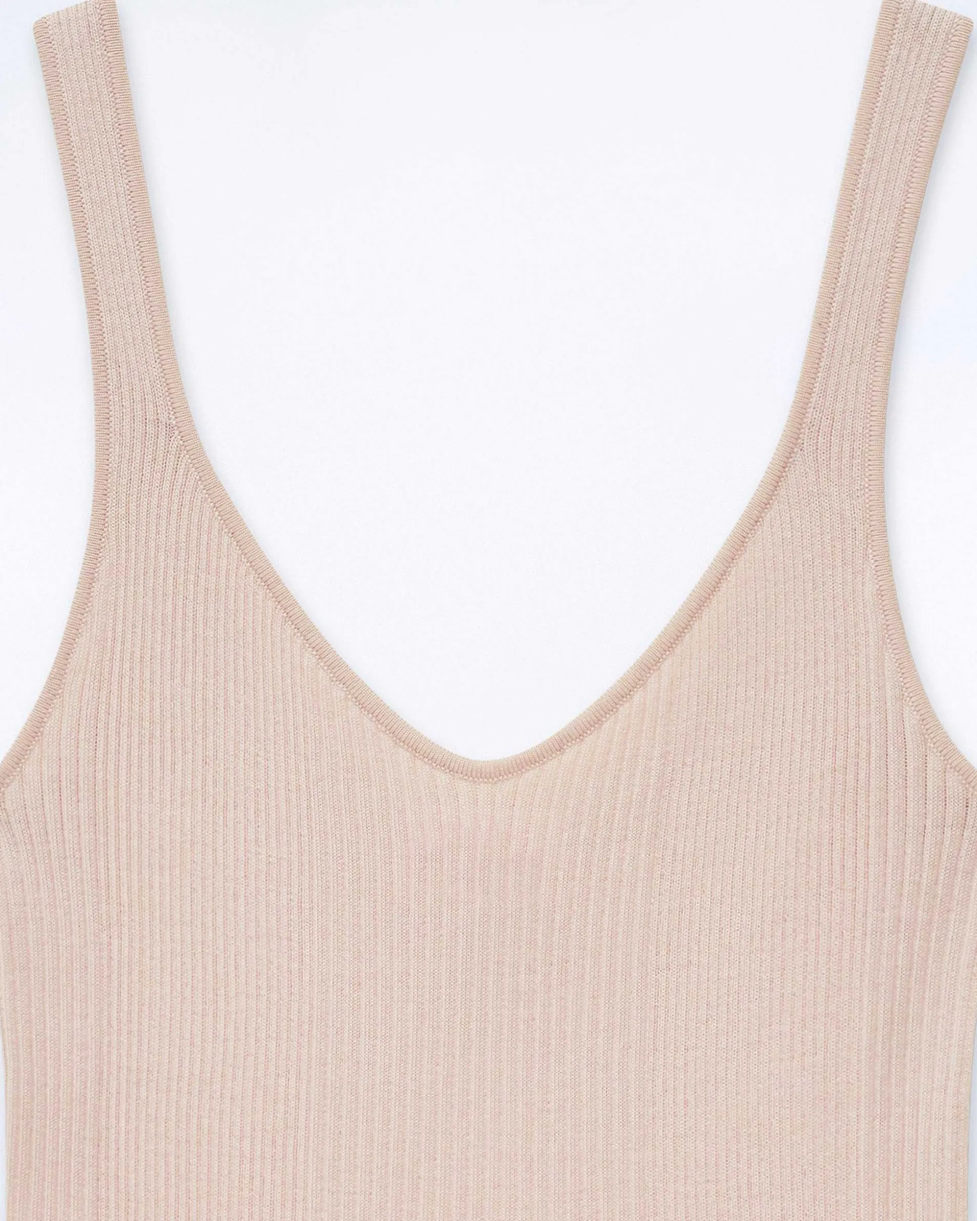 Top Debardeur A Cotes Uni