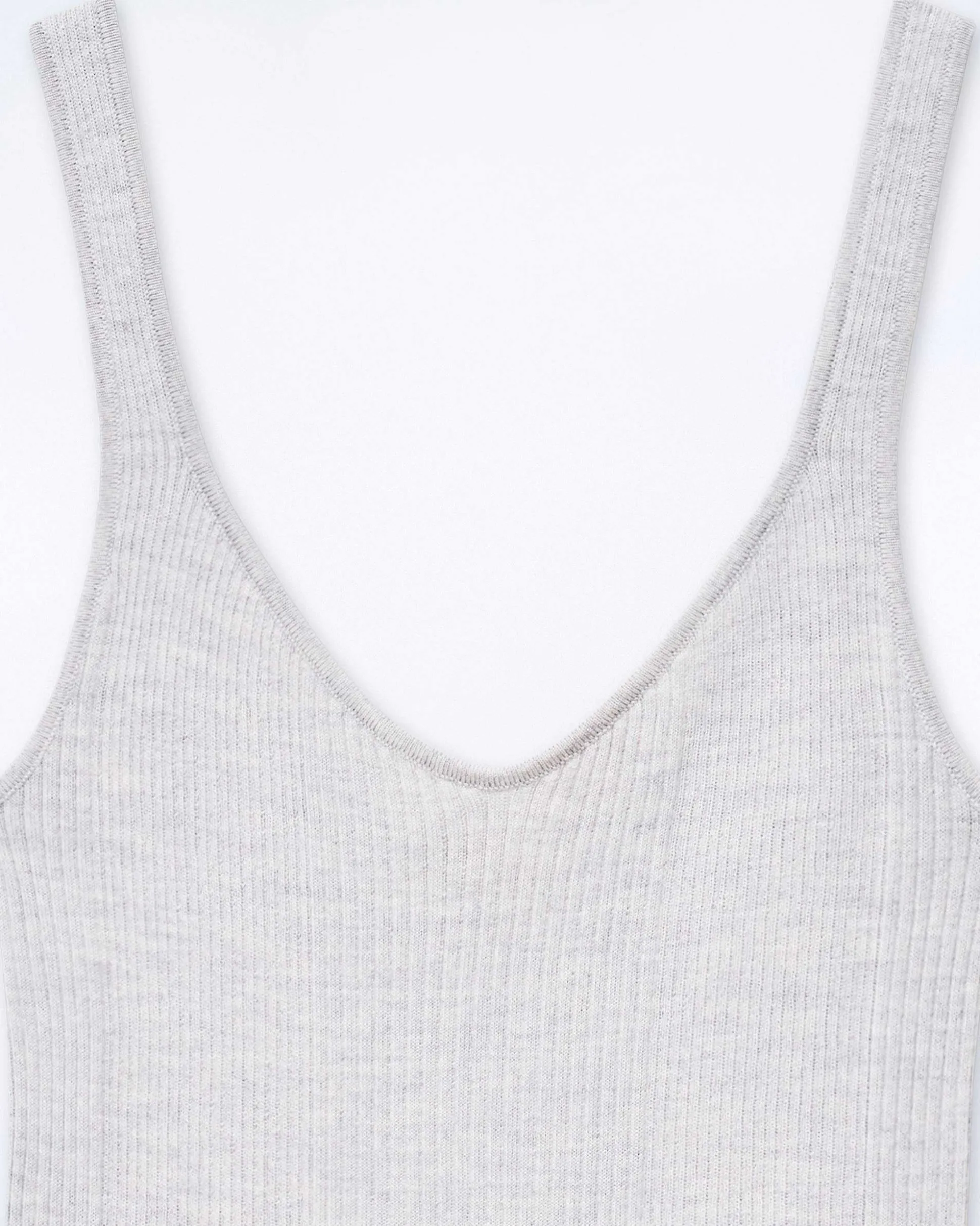 Top Debardeur A Cotes Uni