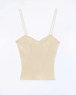 Top Debardeur Bretelle Perle