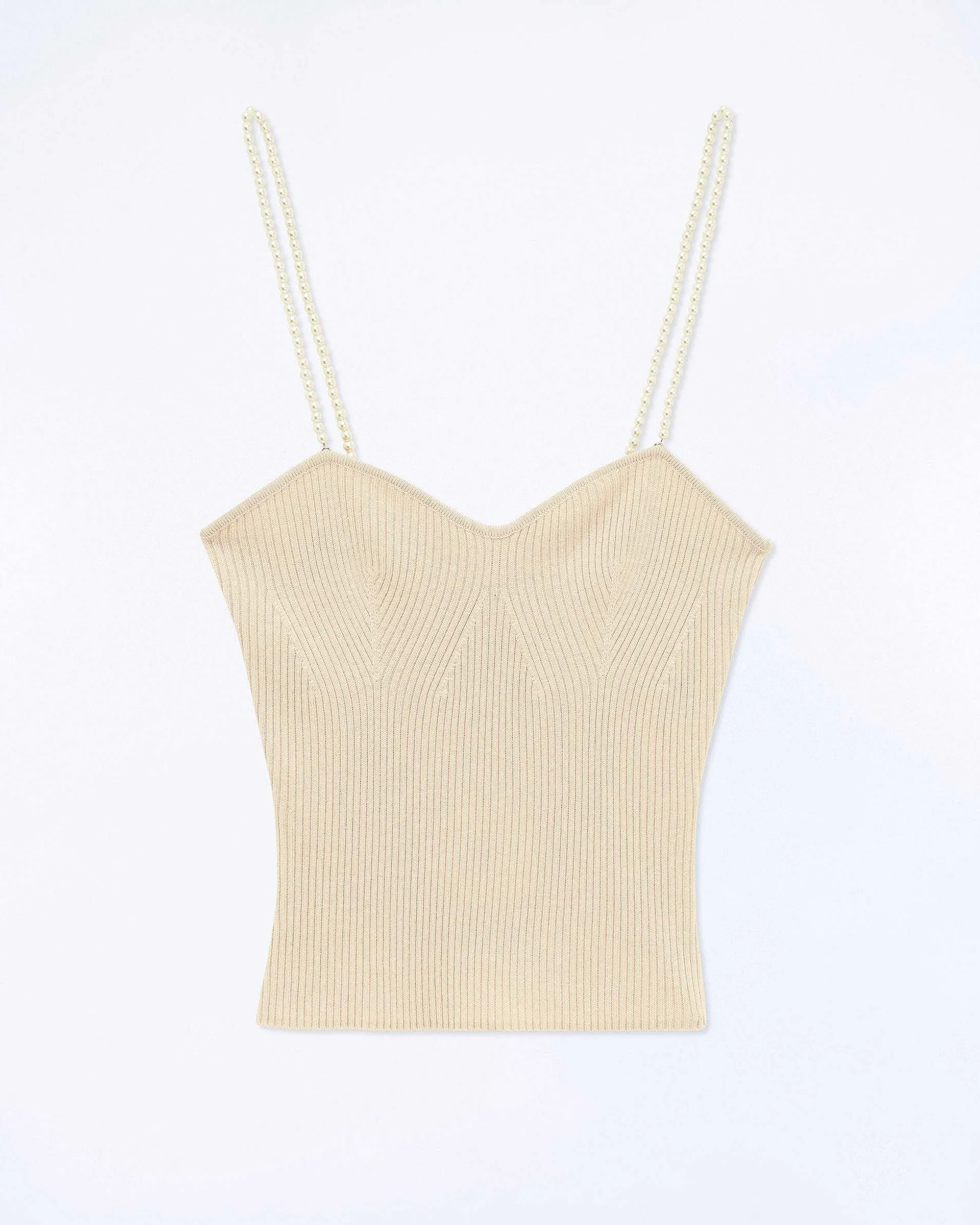 Top Debardeur Bretelle Perle