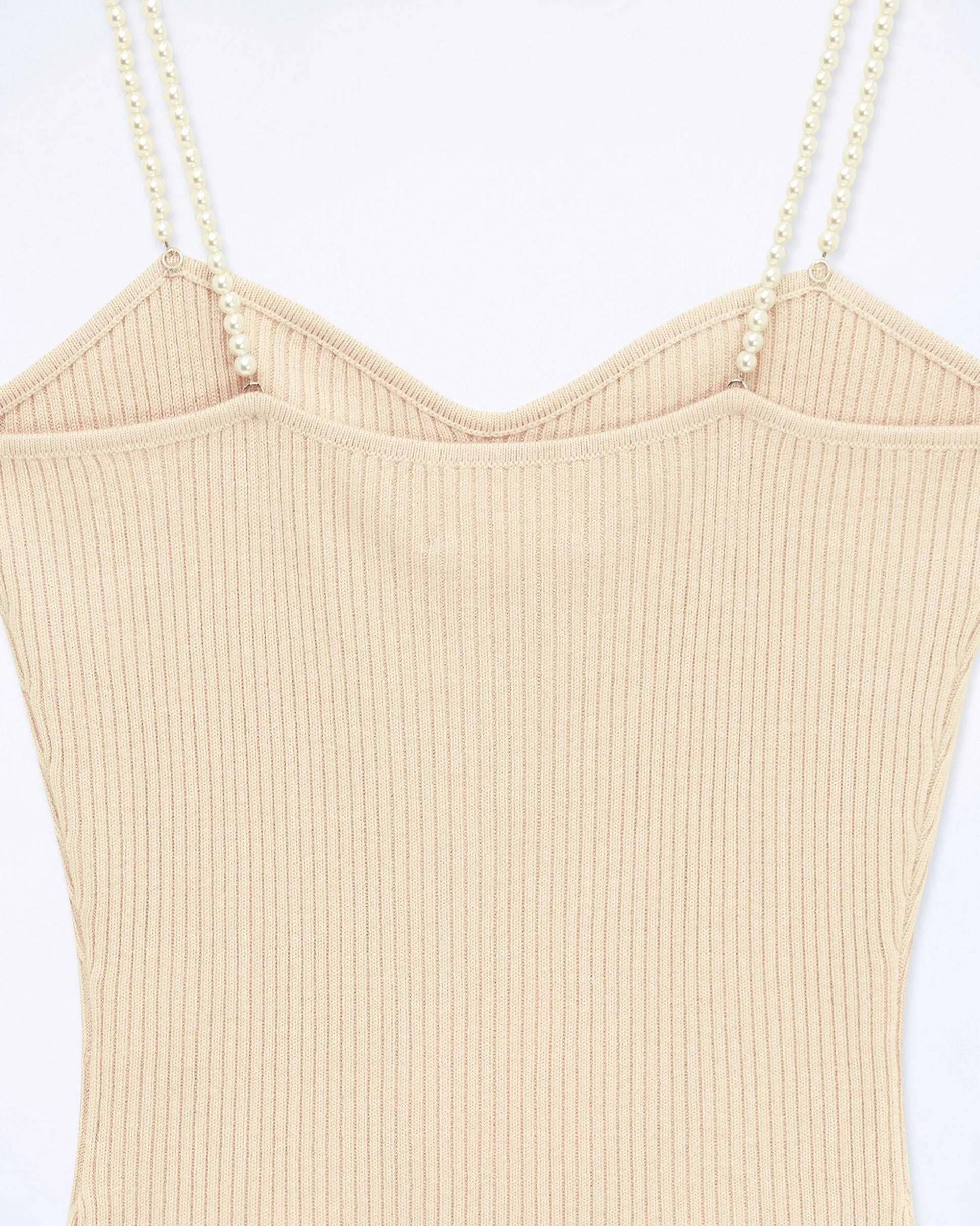 Top Debardeur Bretelle Perle