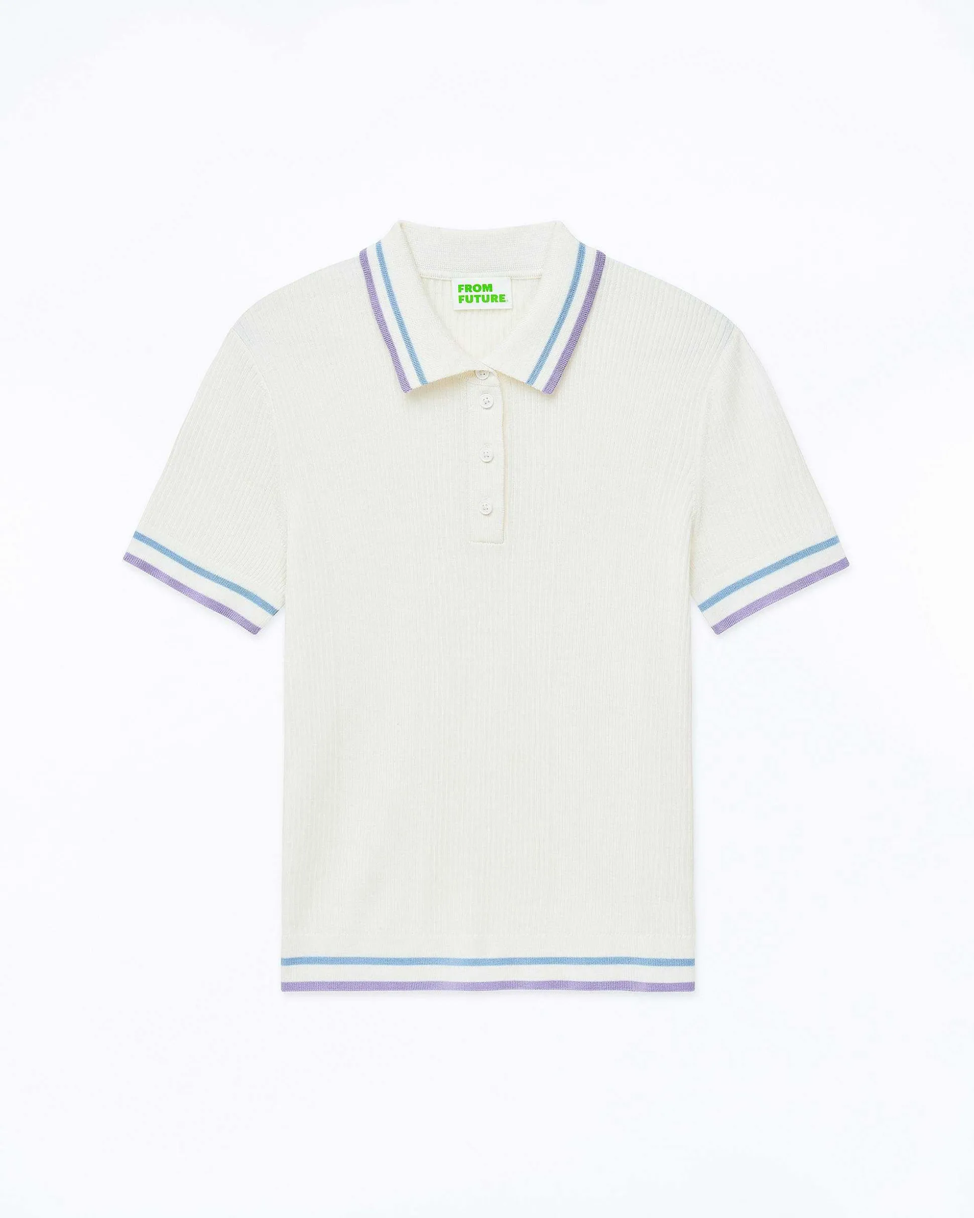 Top Manches Courtes Bandes Bicolores