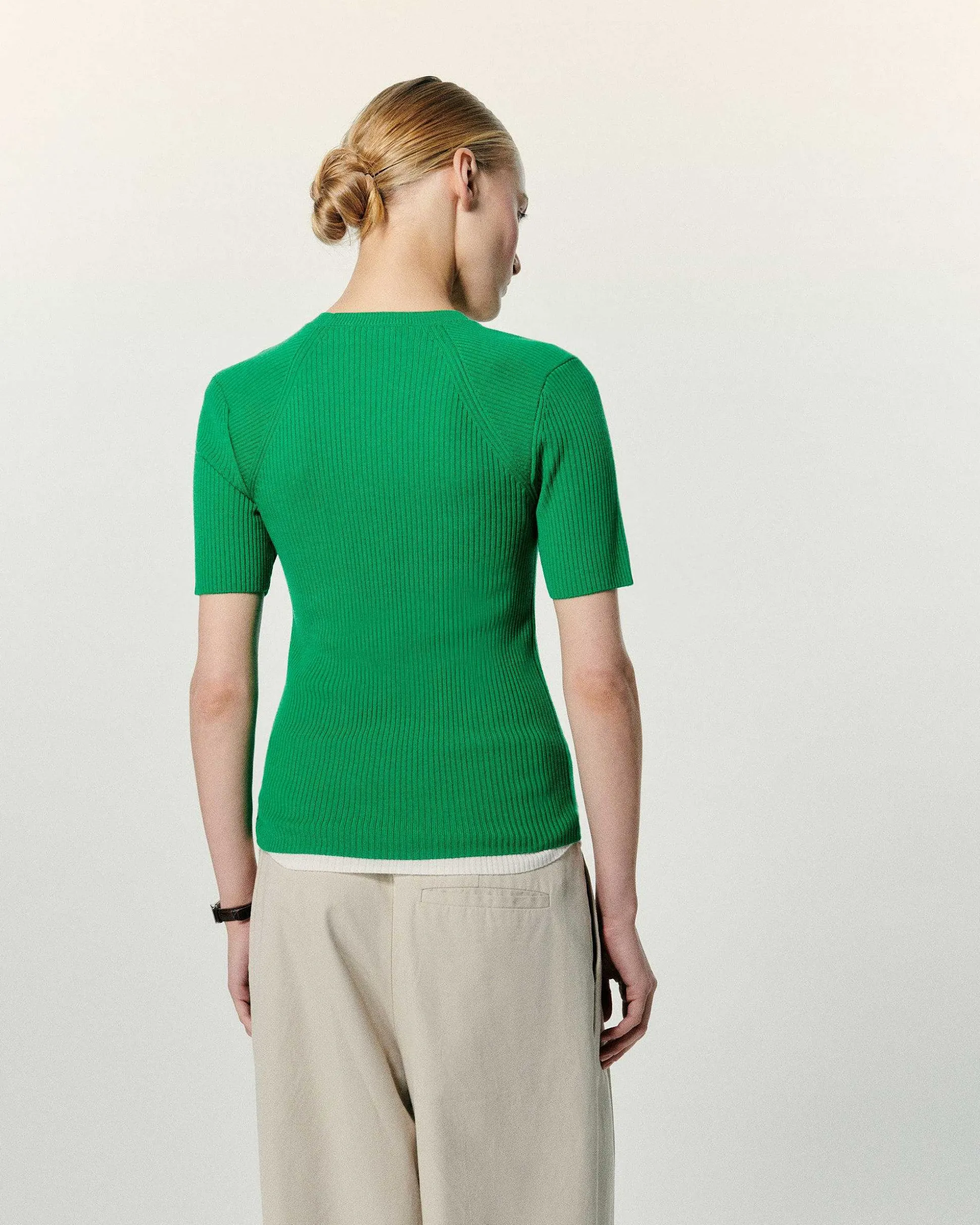 Top Manches Courtes Bicolore