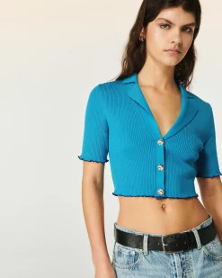 Top Manches Courtes Bicolore