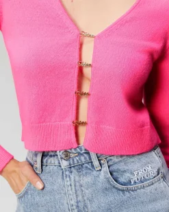 Top Manches Longues Boutons Bijoux