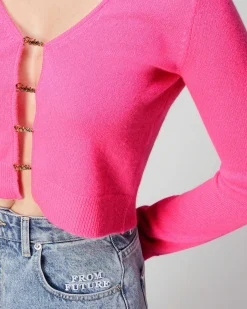 Top Manches Longues Boutons Bijoux