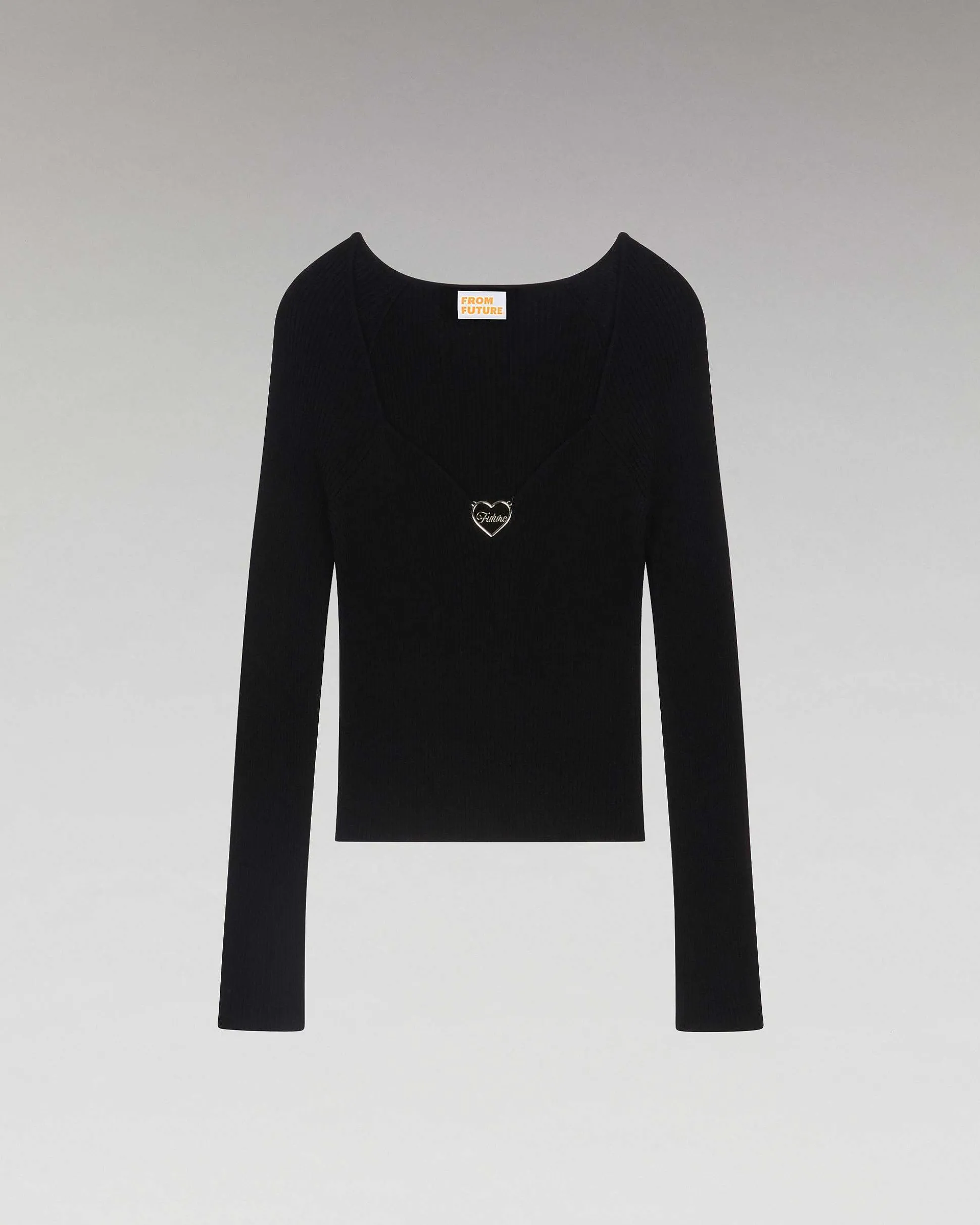 Top Manches Longues Decollete Coeur