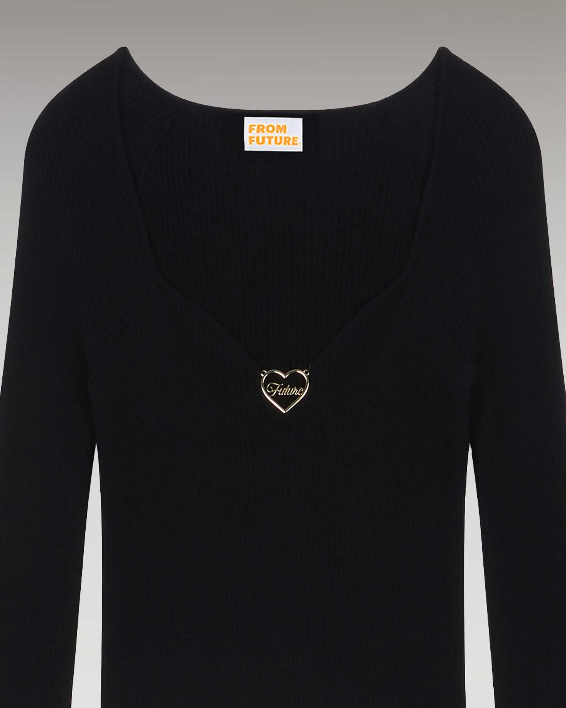 Top Manches Longues Decollete Coeur