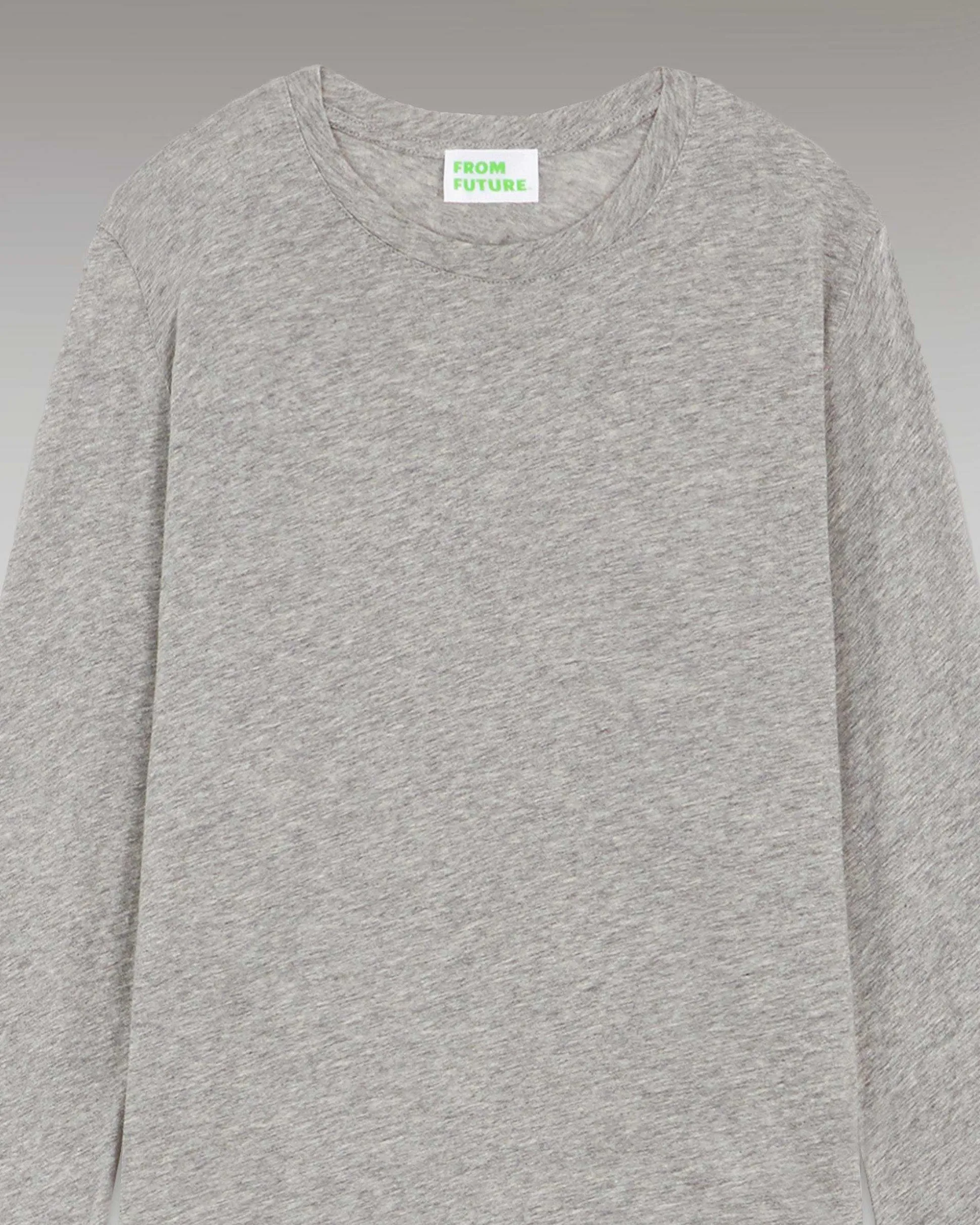 T-Shirt Col Rond Basique Manches Longues