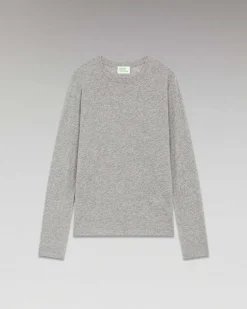 T-Shirt Col Rond Basique Manches Longues