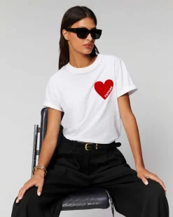 T-Shirt Col Rond Coeur