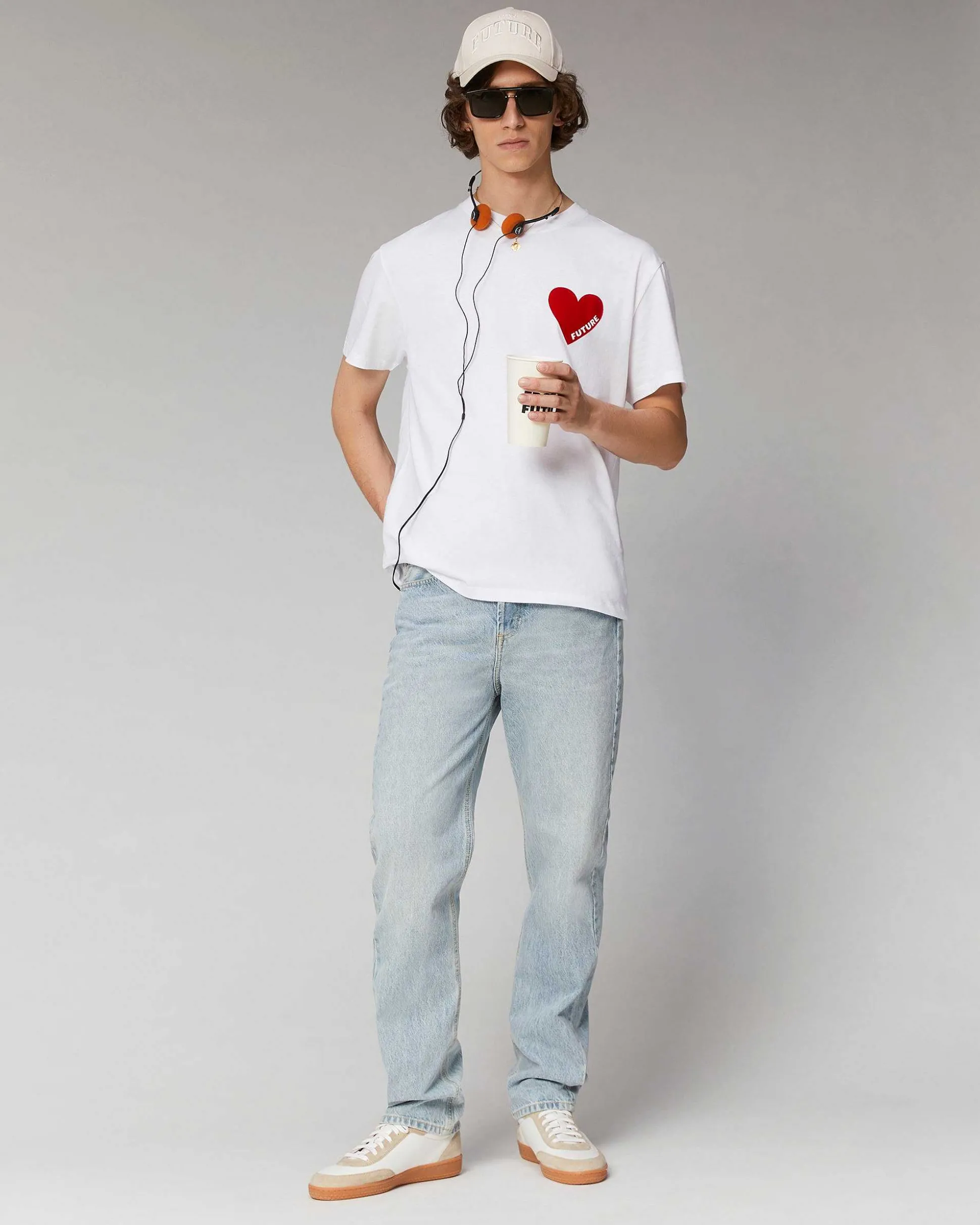 T-Shirt Col Rond Coeur