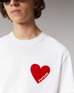 T-Shirt Col Rond Coeur