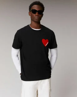 T-Shirt Col Rond Coeur