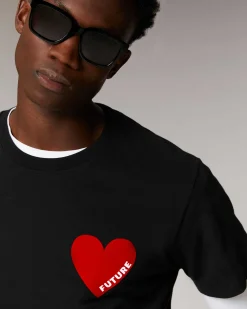 T-Shirt Col Rond Coeur