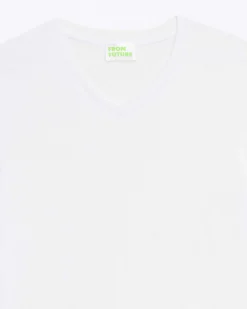 T-Shirt Col V Manches Courtes